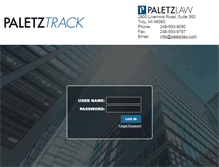 Tablet Screenshot of paletztrack.com